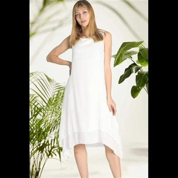Dresses | Women Casual Boho Dress Irregular Bottom Loose Sundress | Poshmark